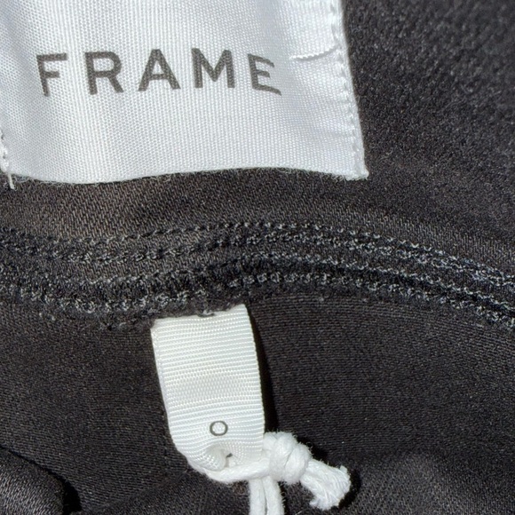 Frame Women’s The Jetset Skinny Crop Pants  in Sheer Noir/ Black size 0 NWT - Picture 4 of 8